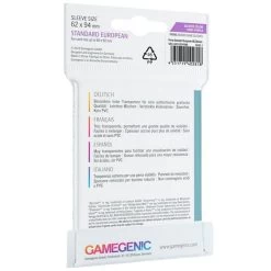 Sleeves Transparents 62 X 94MM 50P -Jeux De Société 62x94x50 21