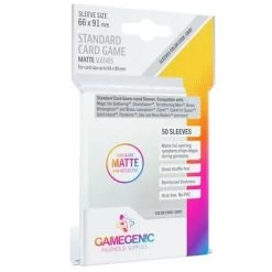 Sleeves Transparents Matte 66 X 91MM 50P