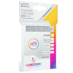 Sleeves Transparents Matte 66 X 91MM 50P -Jeux De Société 66x91x50 matte 20