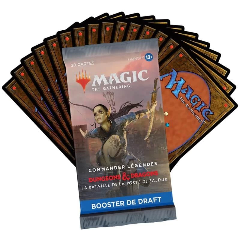 Magic The Gathering – Commander Légendes La Bataille De La Porte De Baldur – Booster De Draft 5 Magic The Gathering – Commander Légendes La Bataille De La Porte De Baldur – Booster De Draft – Image 3