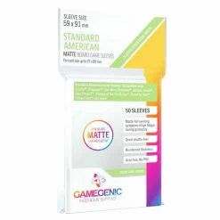 Jeux De Société -Jeux De Société Sleeves Transparents 59 x 91MM 50P Matte