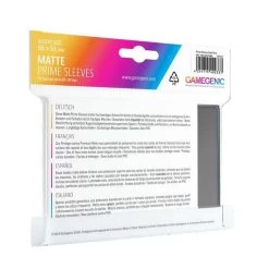 Sleeves Transparents Matte 66 X 91MM 100P Gris 8 Sleeves Transparents Matte 66 X 91MM 100P Gris -Jeux De Société Sleeves Transparents 66 x 91MM 100P Gris Matte 2