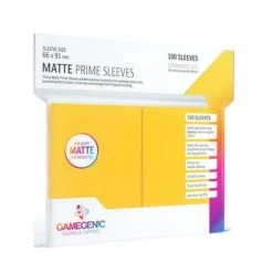 Sleeves Transparents Matte 66 X 91MM 100P Jaune